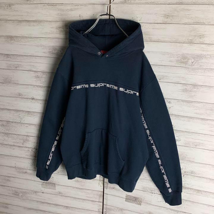 SALE大得価 人気Mサイズ シュプリーム 刺繍ラインロゴ定番カラー肉厚パーカー入手困難 美品 YmfFo-m38534245048 SALE定番