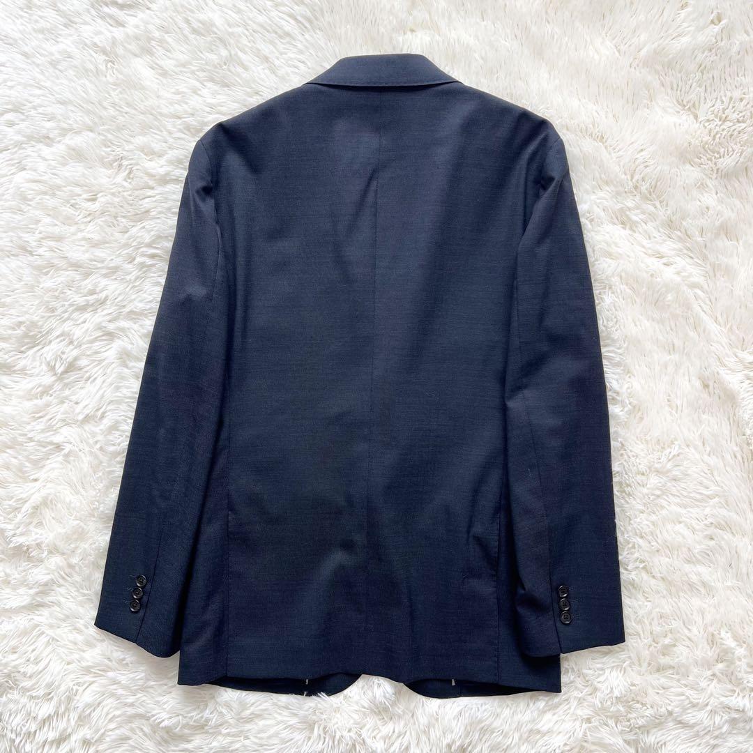 LES MUES 3ピース　ネイビー　ジャケット　ベスト　パンツ　スーツ　Y5