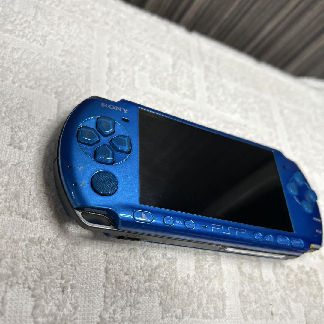 【翌日発送可能】 PSP3000 バイブラント・ブルー本体 バッテリー メモリーカード Nintendo Switch