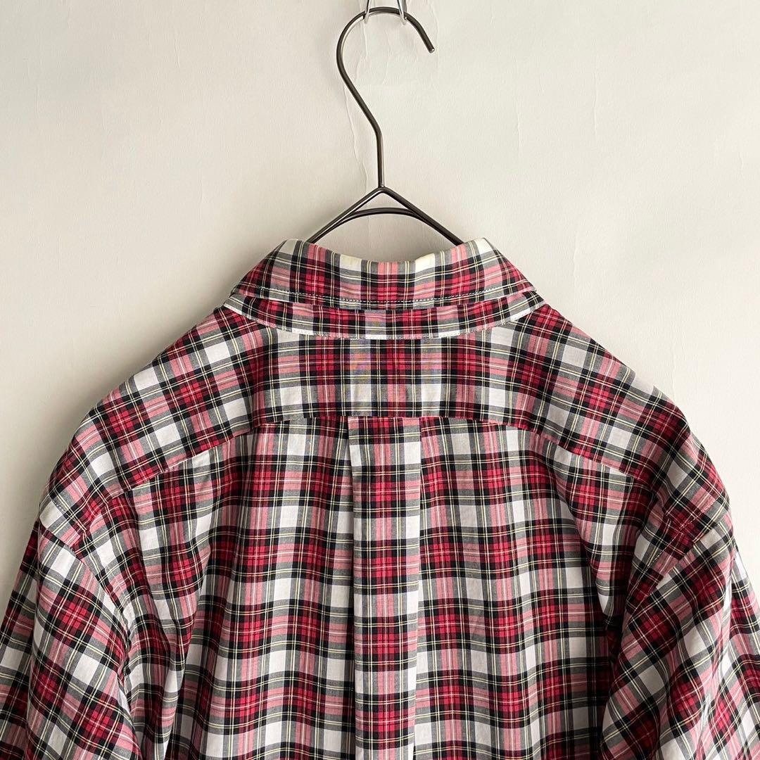 【美品】INDIVIDUALIZED SHIRTS ボタンダウンチェックシャツ