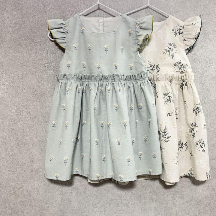 女の子向けプレゼント集結 ハンドメイド ベビー服 ワンピース ナチュラル ギャザー フリル 花柄 キッズ服 ワンピース News Elegantsite Gr