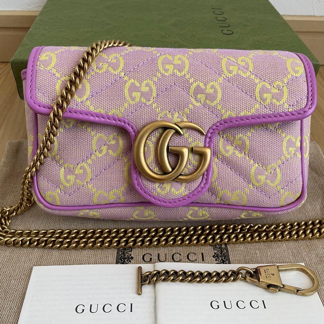 【入手困難・美品】GUCCI☆ショルダーバッグ GGマーモント キルティング GUCCI 【超美品】グッチ GGマーモント キルティングミニバッグ