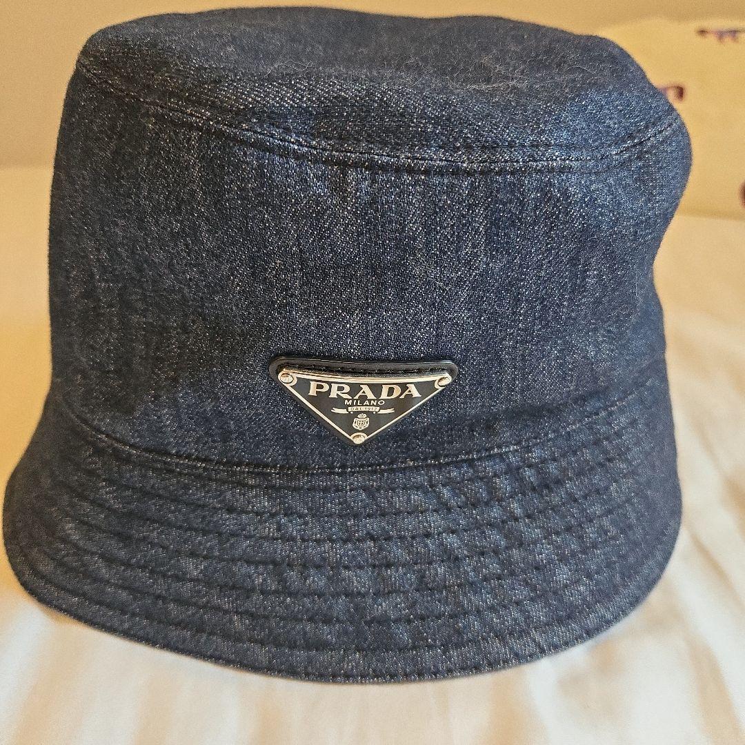 PRADA デニム バケットハット PRADA - ○新品/正規品○ PRADA デニム バケットハットの通販 by