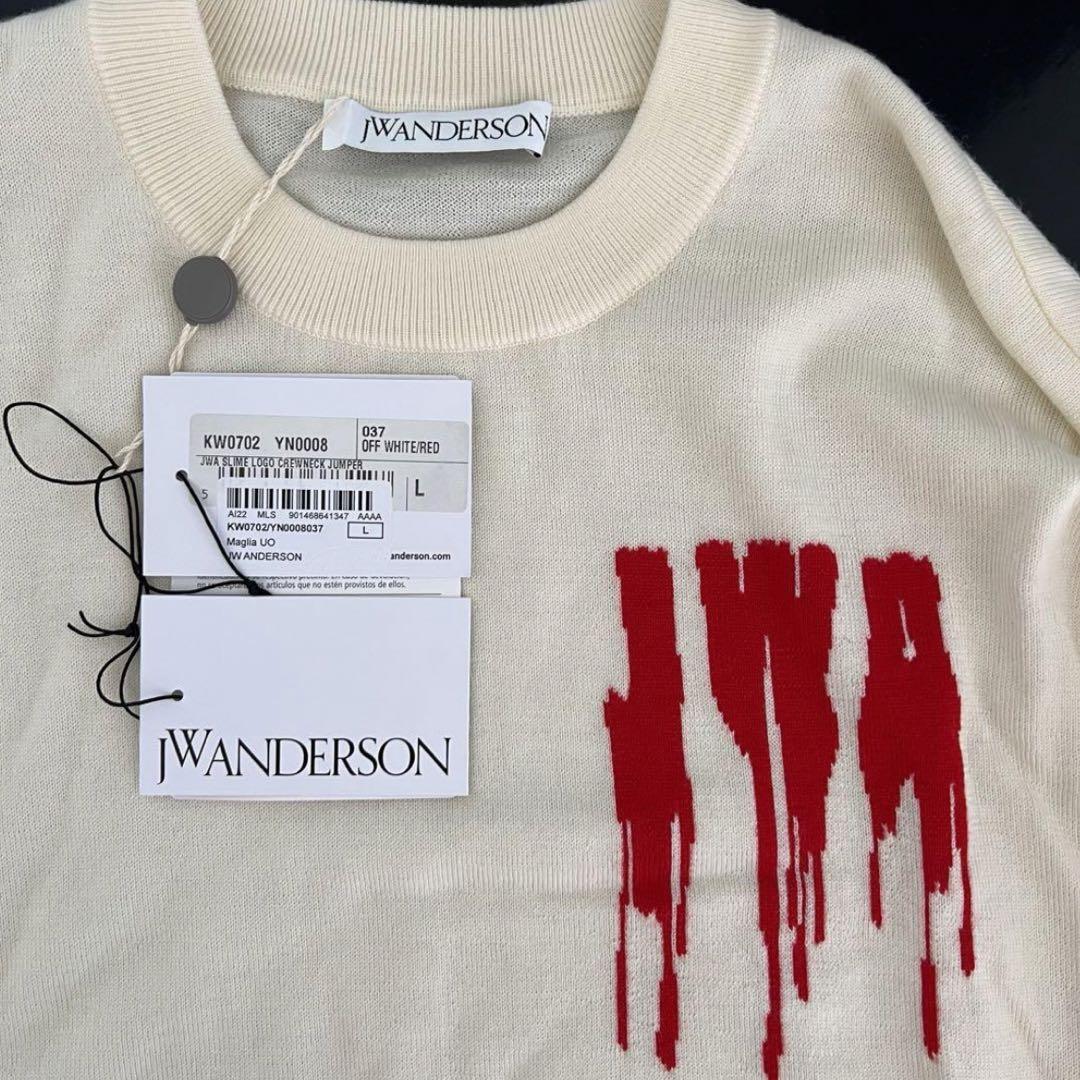 定価9万 JW Anderson ロゴ クルーネック ニット L