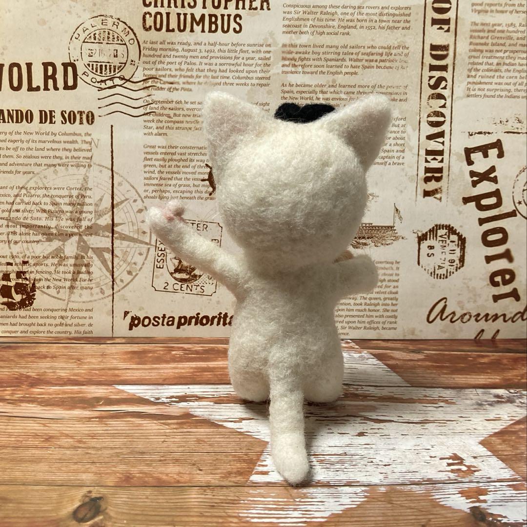 羊毛フェルト　鬼面&福面の節分猫ちゃんセット　No.6