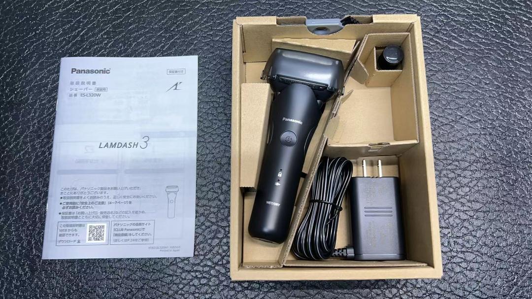 25年製、パナソニック シェーバー ラムダッシュ 3枚刃 ES-L320W-K