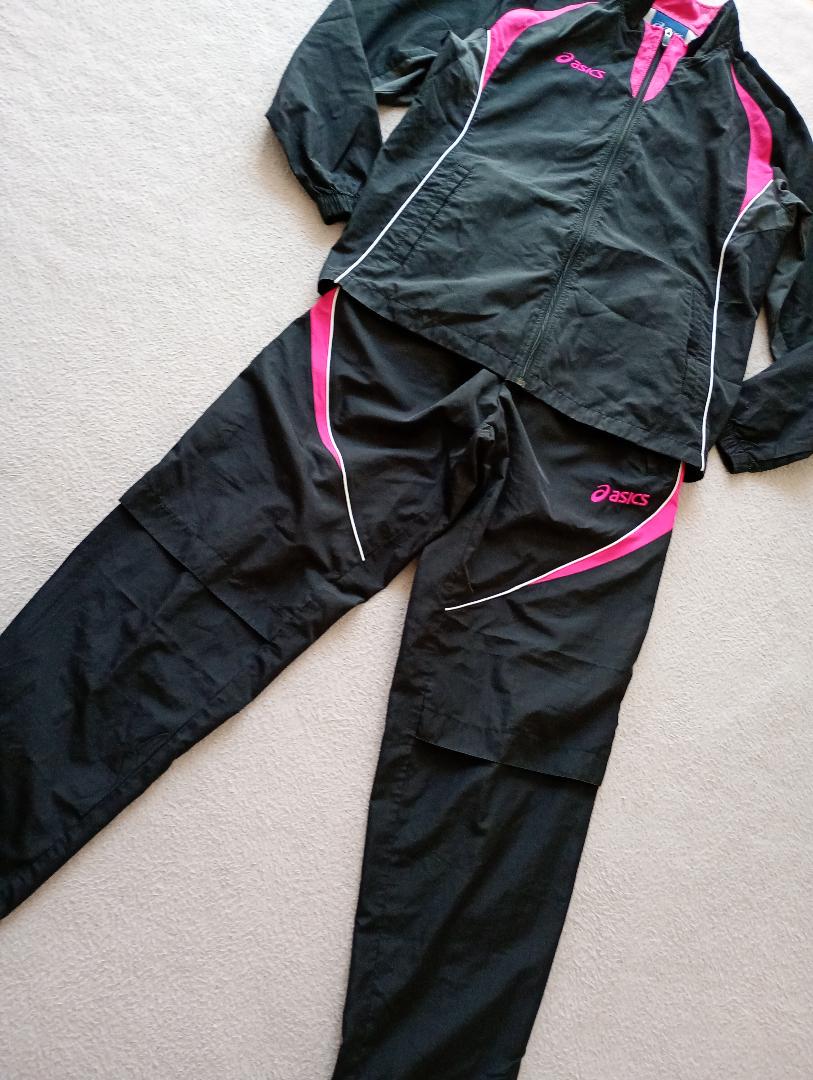 asics アシックス ナイロンセットアップ ジャケット パンツ