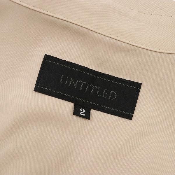 B6413□UNTITLED アンタイトル ブラウジング シャツ ワンピース