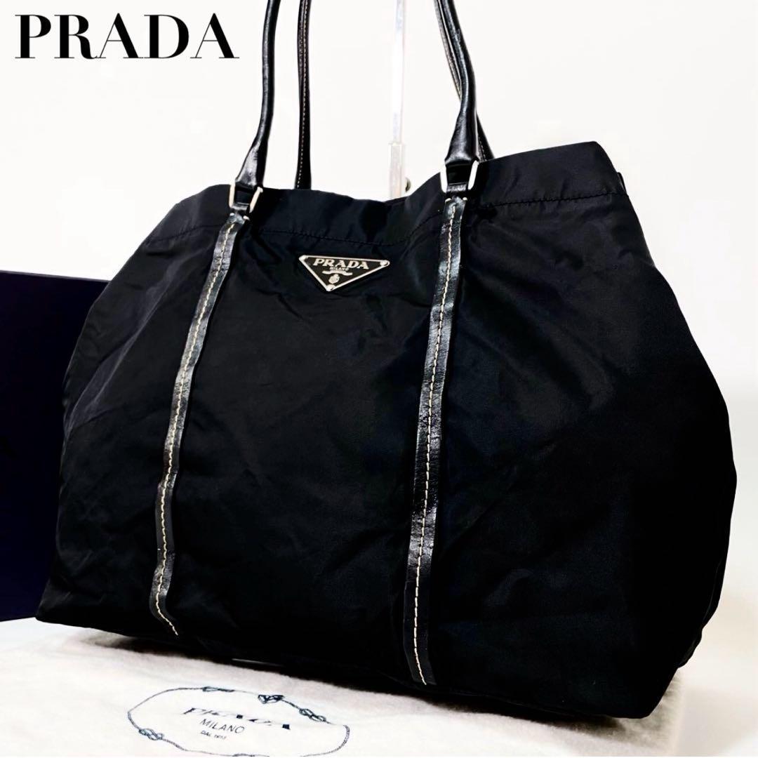正規品】PRADA プラダ トートバッグ ビックロゴ 三角ロゴ
