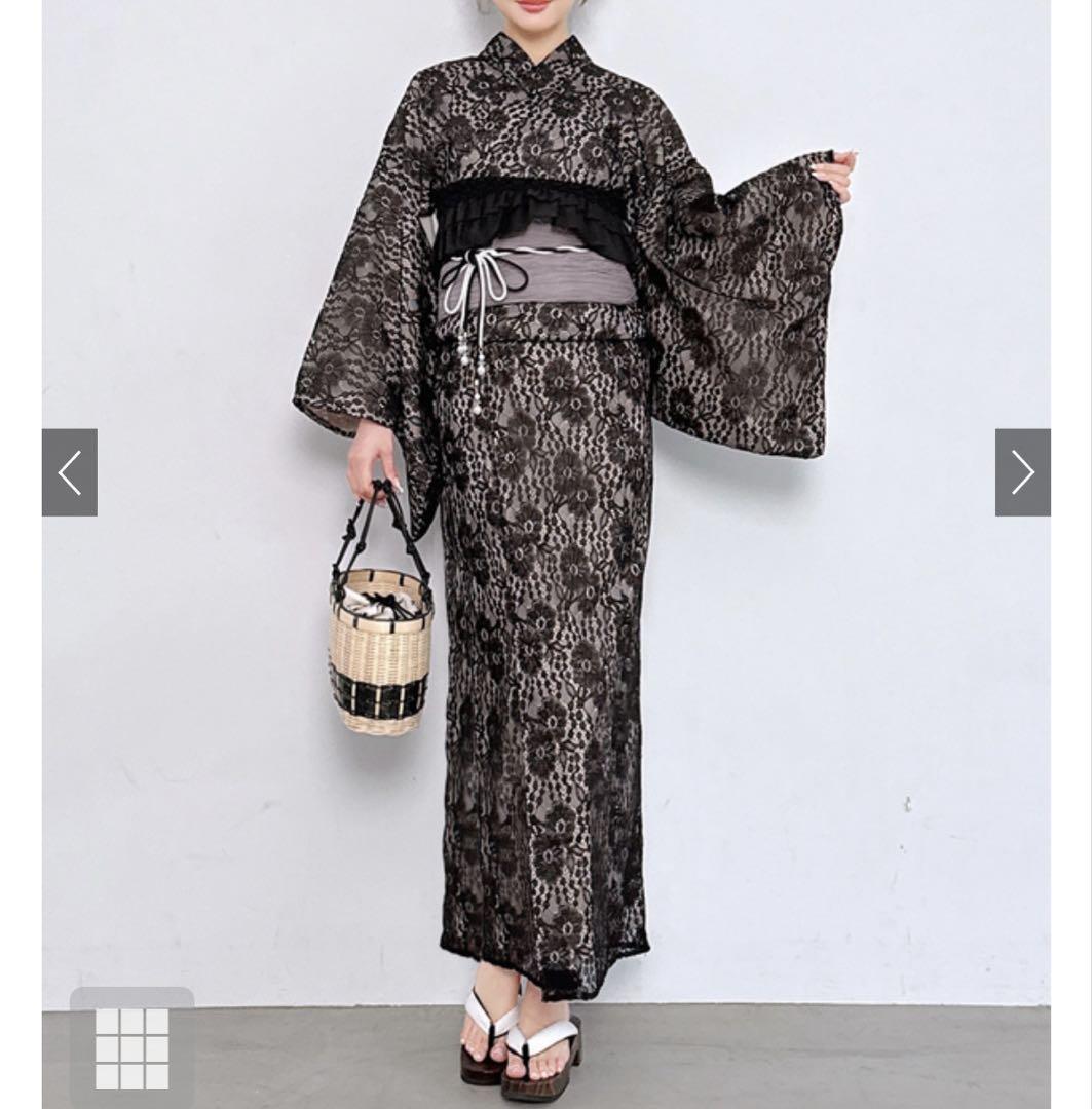 3点セット2Wayレース花柄セパレート浴衣[tu1515] 3点セット2Wayレース花柄セパレート浴衣[tu1515] | レディース