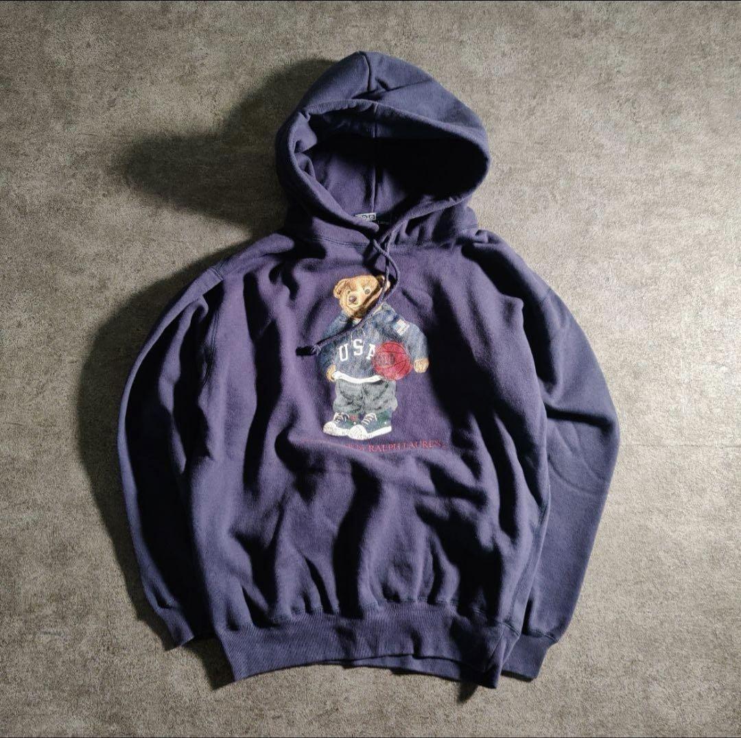 Ralph Lauren 古着 ポロベア パーカー