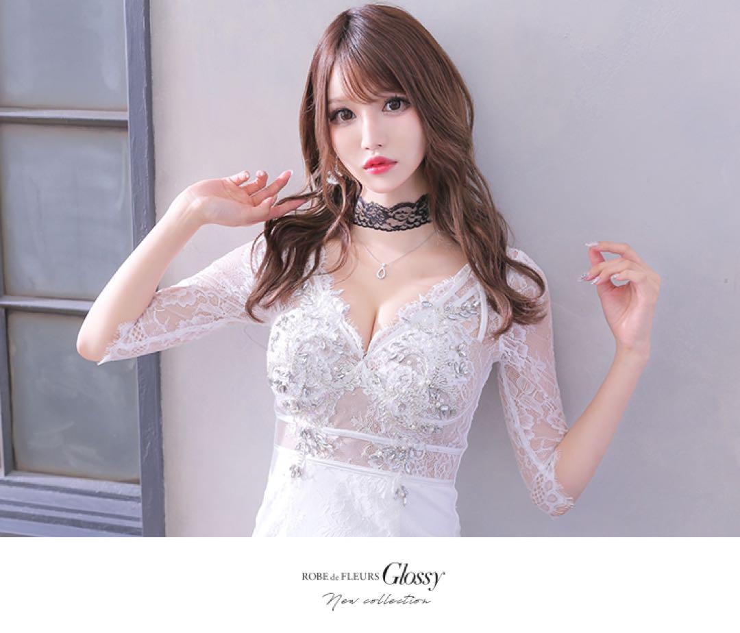 ROBE de FLEURS Glossy レースドレス