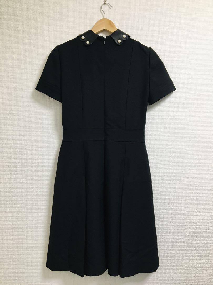 新品⬛︎GUCCI⬛︎グッチ⬛︎半袖ワンピース⬛︎GGロゴ⬛︎パール⬛︎ベルト⬛︎レザー