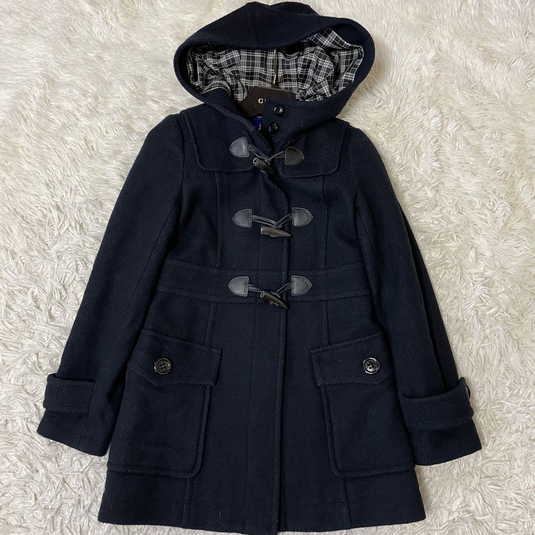 バーバリーブルーレーベルダッフルコート濃紺