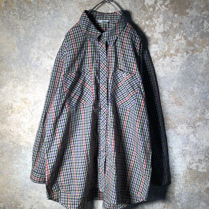 ヴィンテージ】チェック柄ベーシックシャツ 古着 ZBS5 - メルカリ ヴィンテージ】チェック柄ベーシックシャツ 古着 ZBS5 - メルカリ