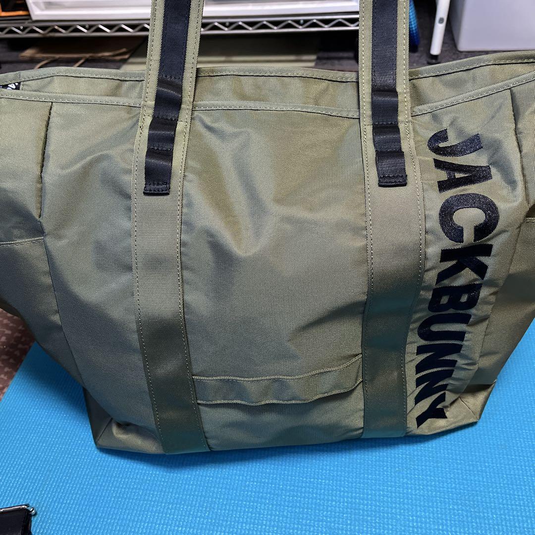 ジャックバーニー　ゴルフ用トートバッグ　カーキ色　ビッグトート