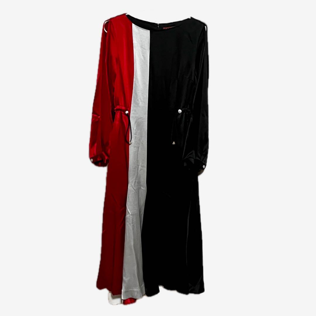 hazama 337のワンピース black×gray×red Mサイズ ハザマ hazama 337のワンピース black×gray×red Mサイズ ハザマ