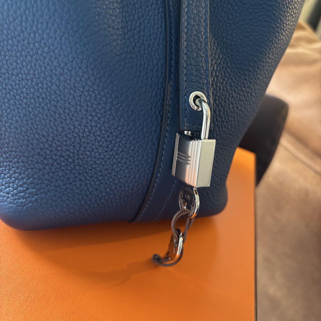HERMES エルメス ピコタンロック PM ブルーサフィール