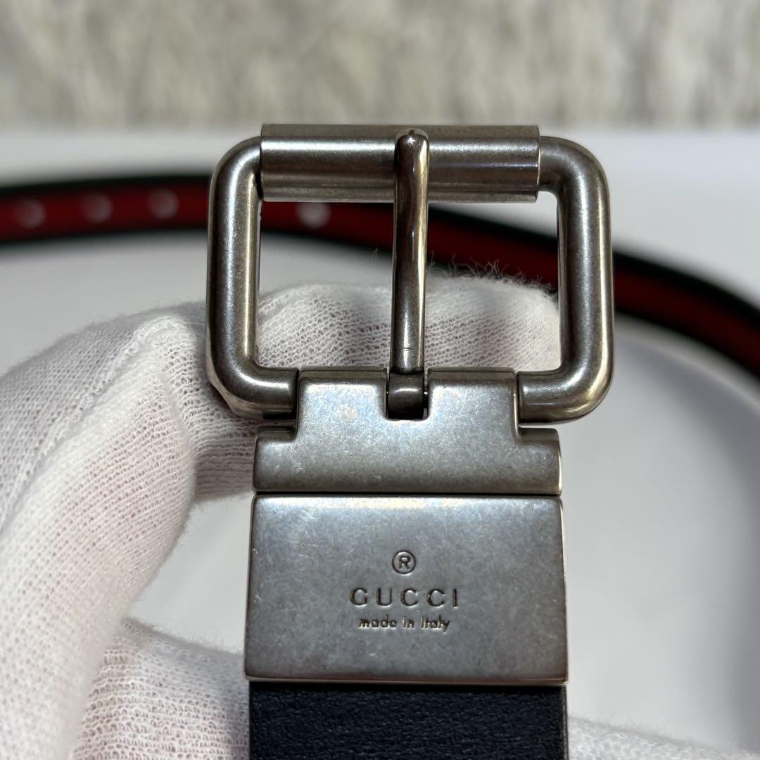 GUCCI シェリーライン レザーベルト 鑑定済 正規品 売り切り
