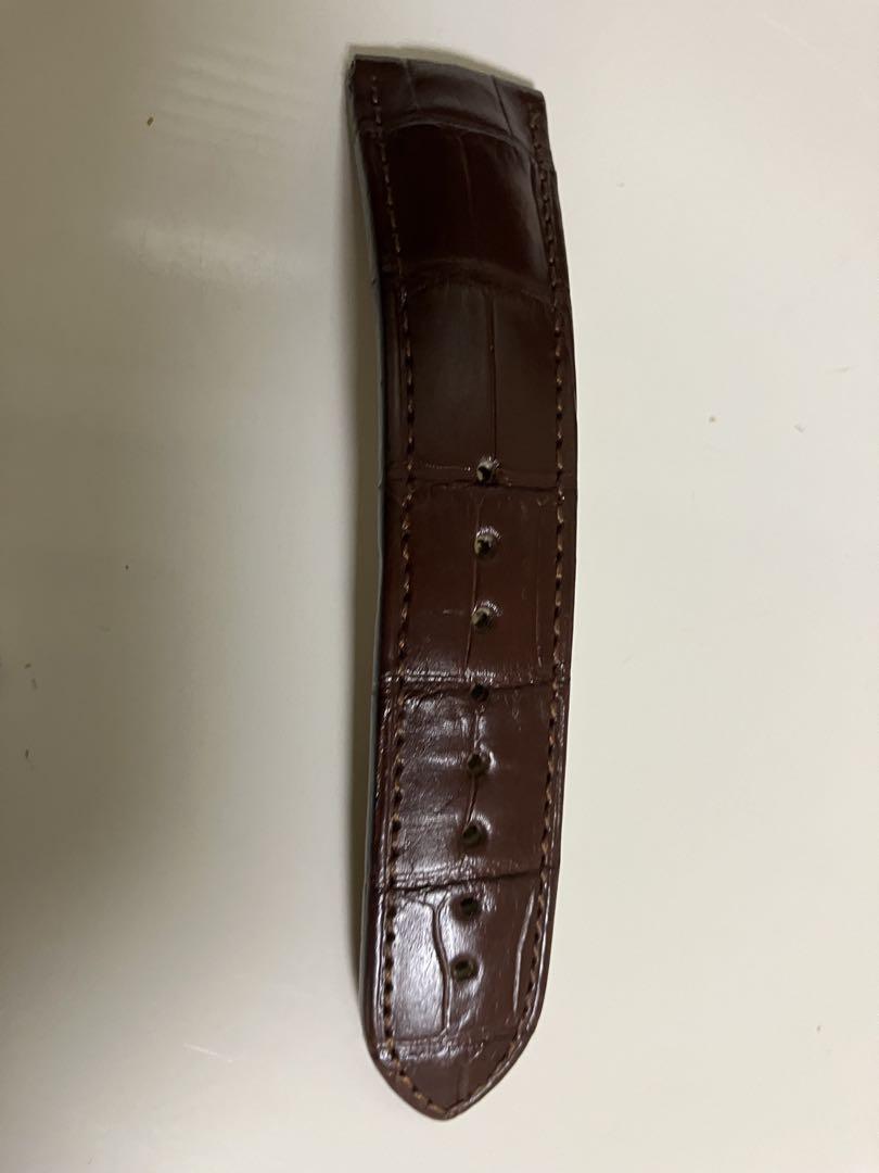 HIRSCH EARLルイジアナマットクロコバンド尾錠付き美品22mm