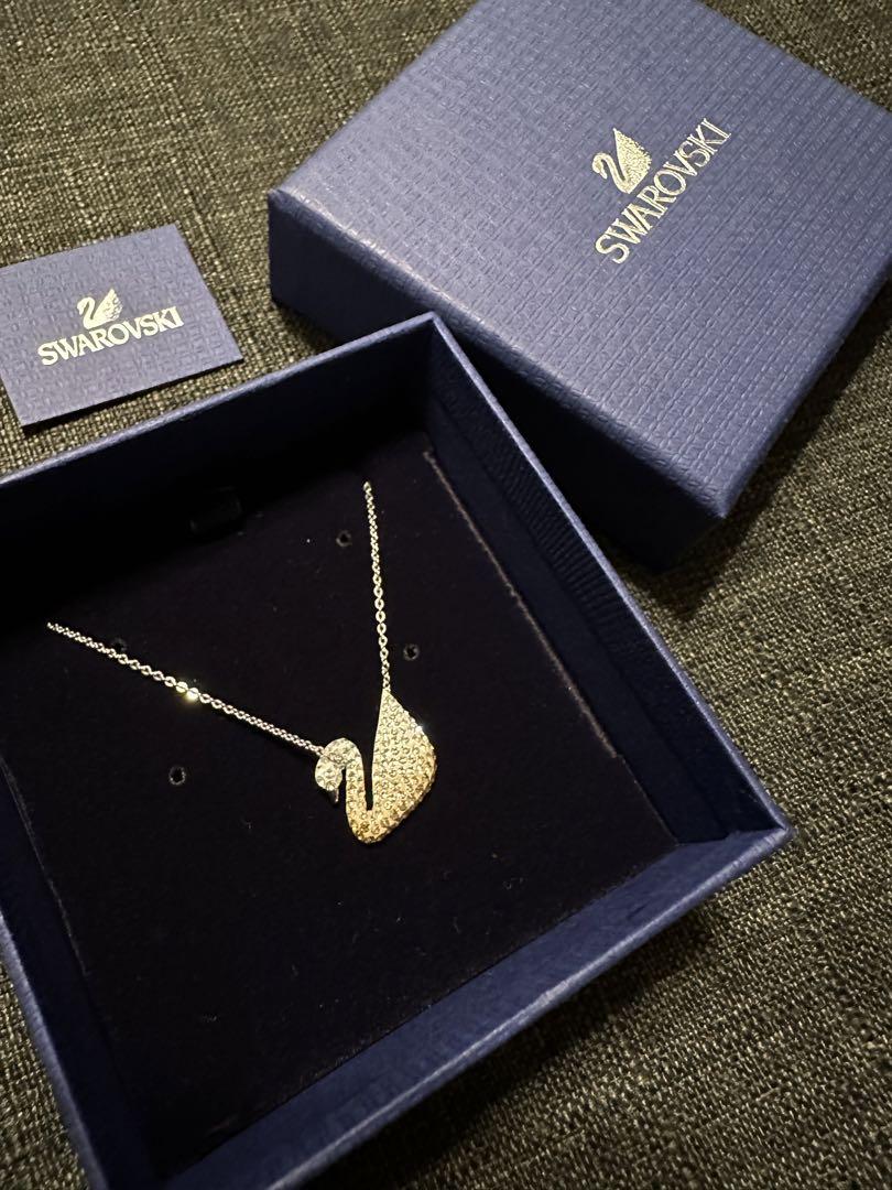 スワロフスキー Iconic Swan ペンダント グラデーションシルバー