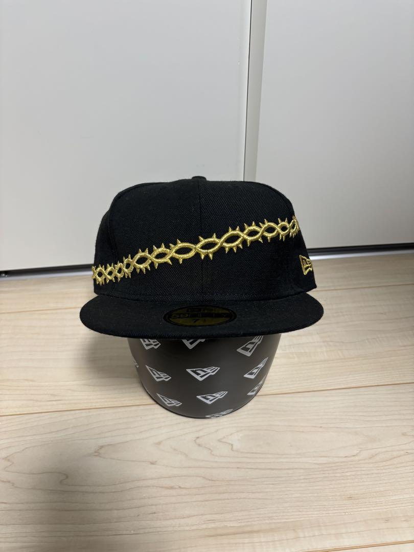 New Era 59FIFTY キャップ 7 1/2 黒金