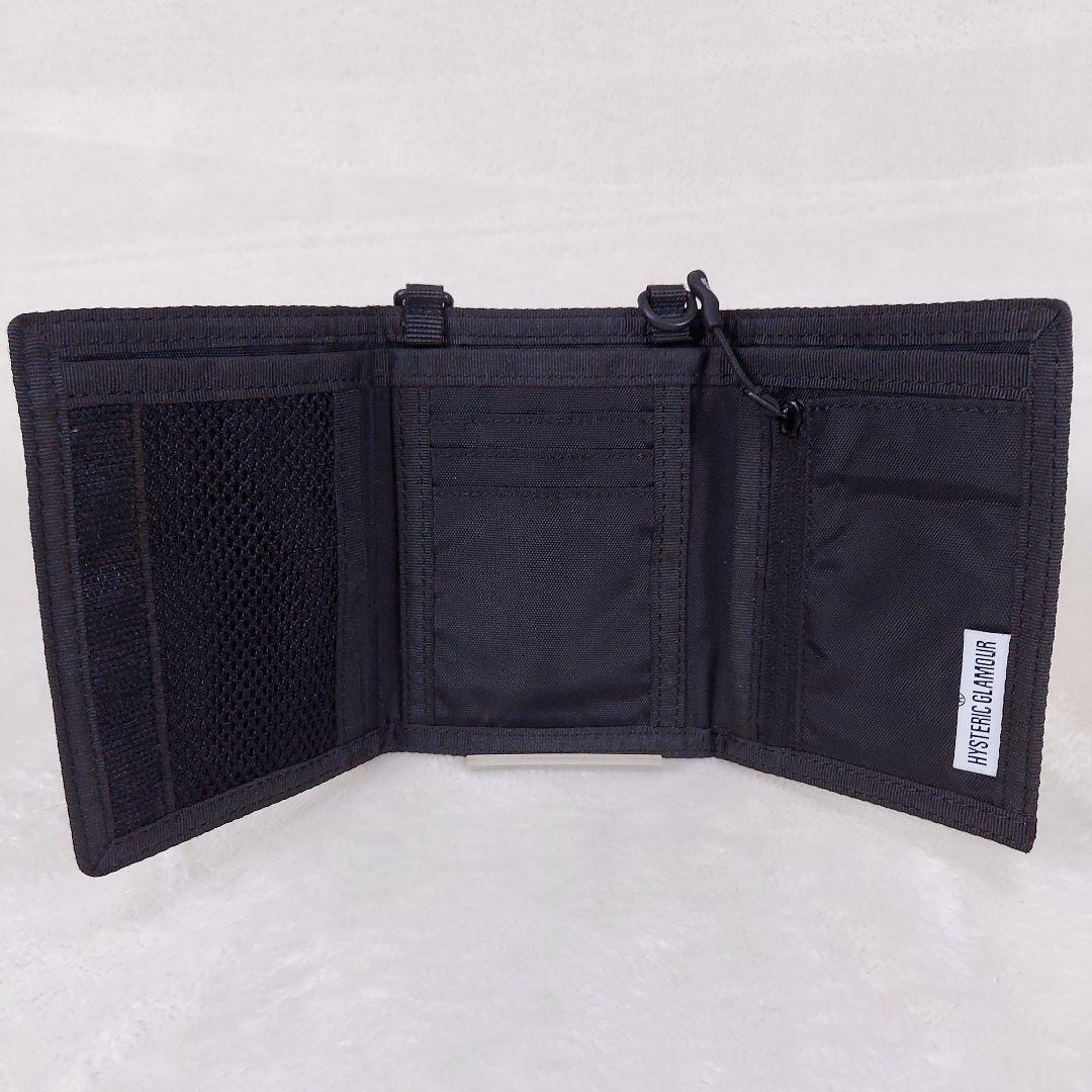 【美品】 ヒステリックグラマー 三つ折り財布 ブラック 黒
