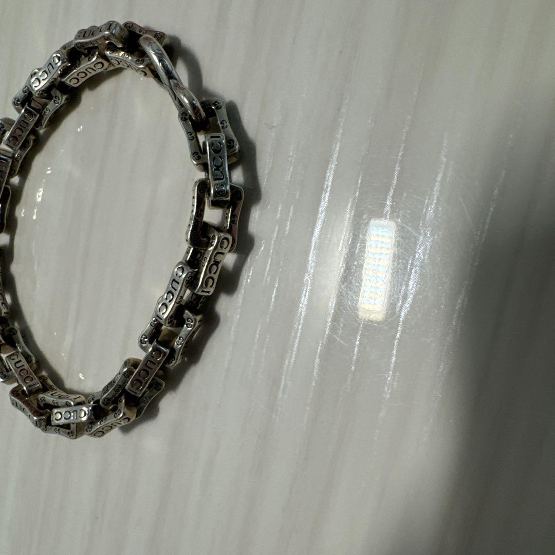GUCCI シルバーチェーンブレスレット