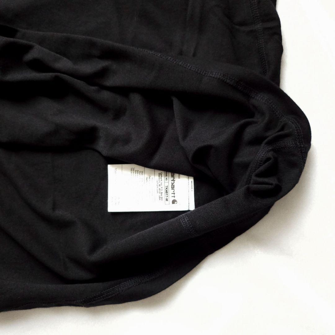 カーハート　ポケット　長袖Tシャツ　ロンT　ブラック　USトールサイズ2XL