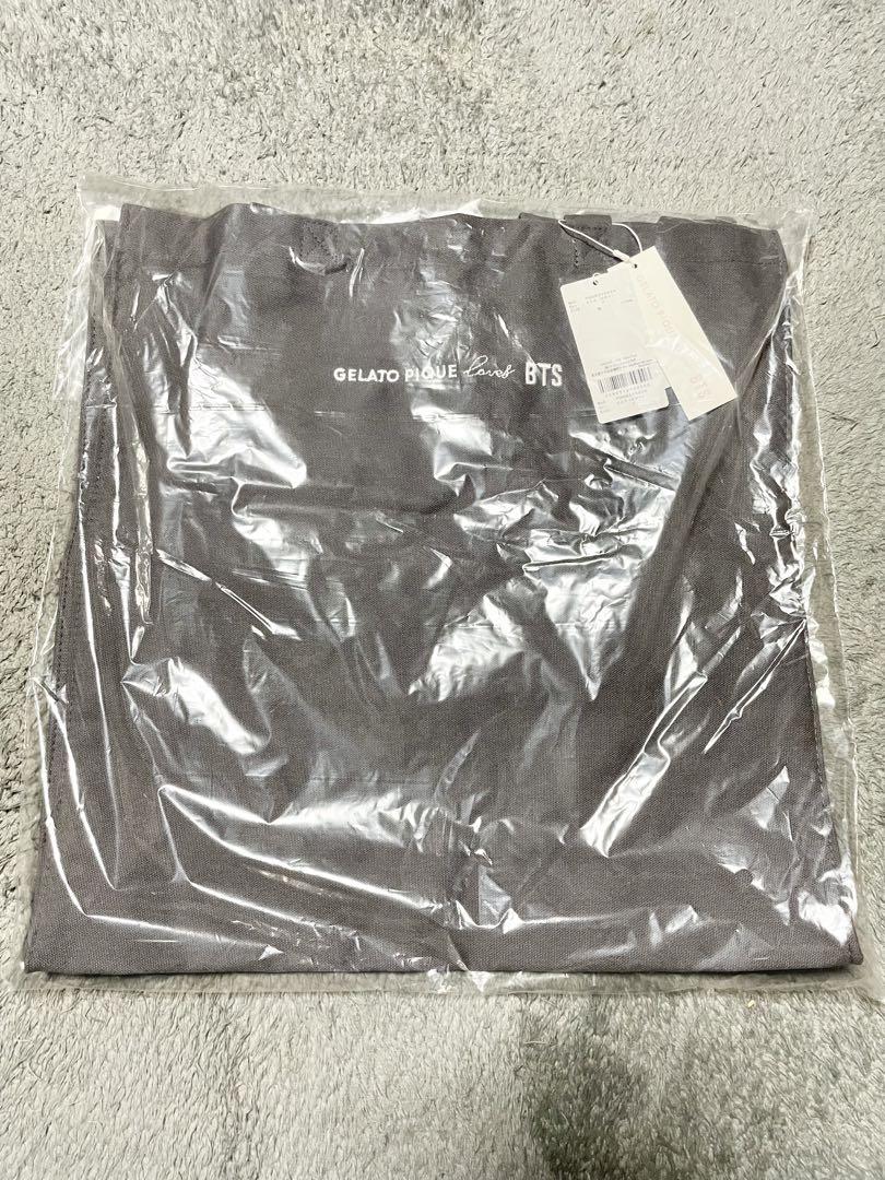 ジェラートピケ　BTS トートバッグ　グレー未使用 本日届きたて】【正規品】「BTS&ジェラピケコラボトートバッグ