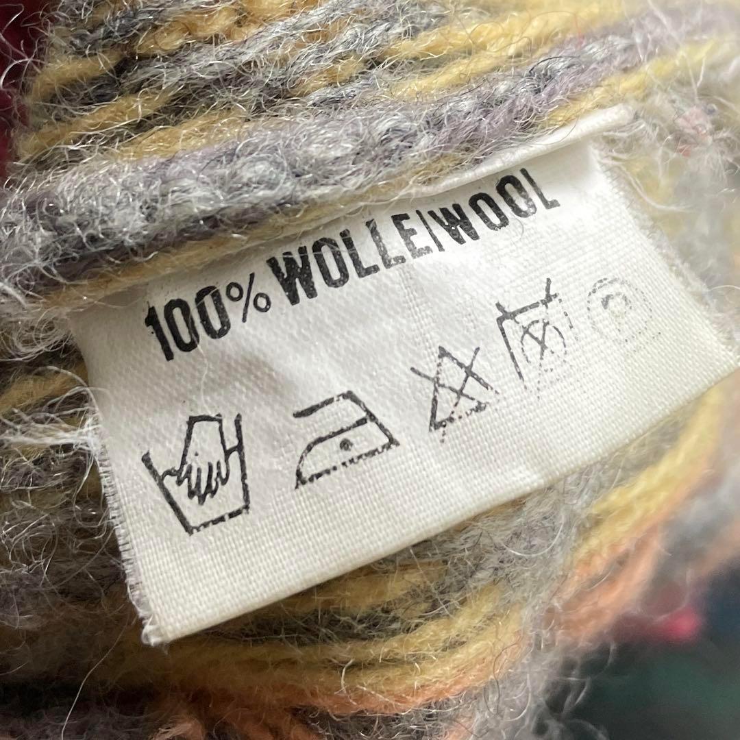 .ヨーロッパ 80s ヴィンテージ ニット セーター アート 柄 メンフィス 珍