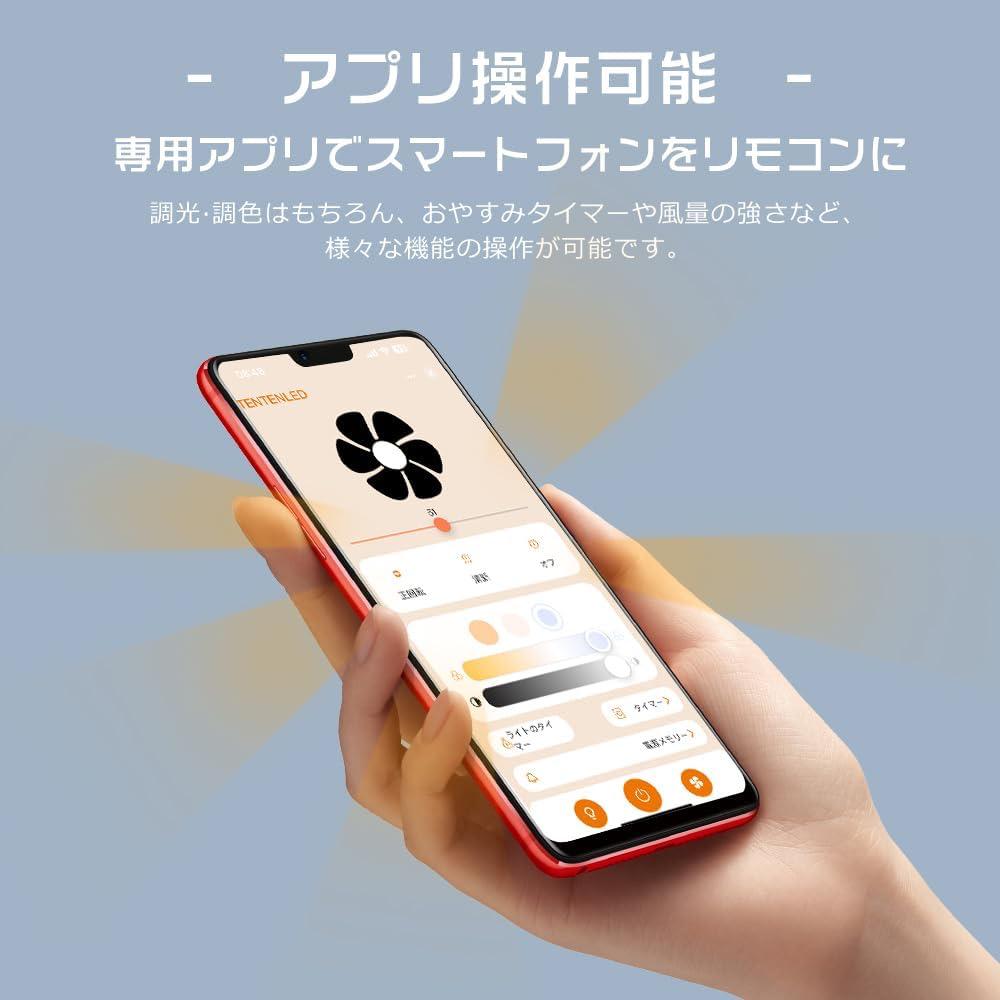 ファン付きシーリングライト LED 首振り 自動 アレクサ対応 ホワイト