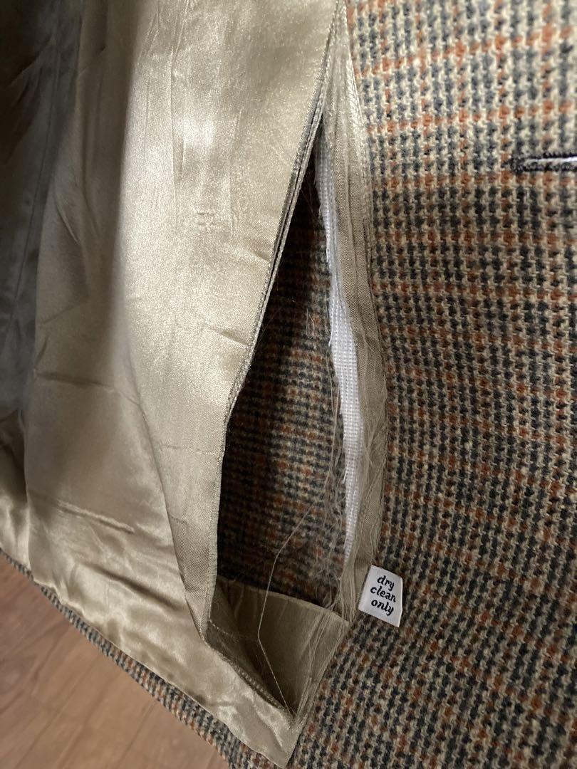 PENDLETON チェック柄ウール混紡ロングコート 80年代頃