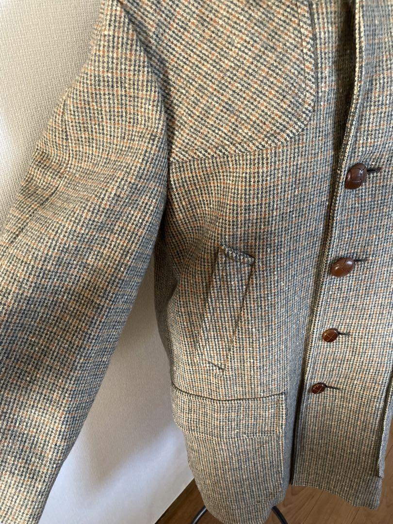 PENDLETON チェック柄ウール混紡ロングコート 80年代頃