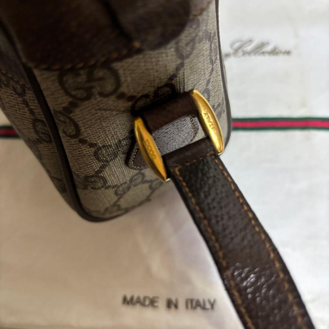 極　美品　GUCCI オールド　グッチ　シェリーライン　ショルダー　バッグ
