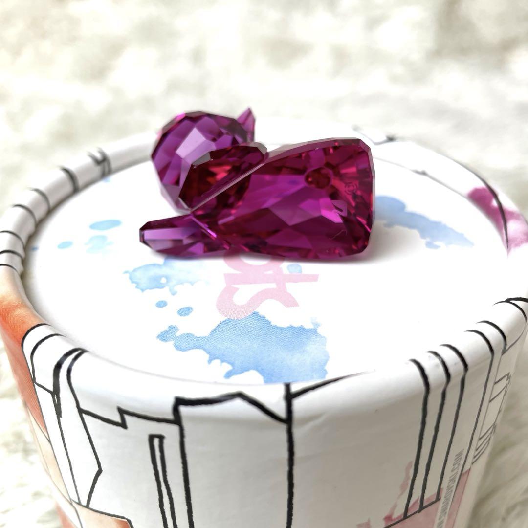 美品⭐️ スワロフスキー Emily 猫 置物 the lovlots ピンク