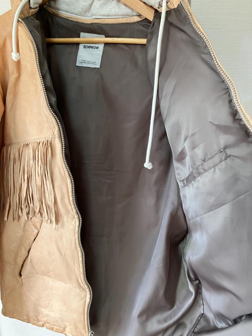 ジャケット・アウター BOWWOW \"FRINGE LEATHER DOWN JK\"