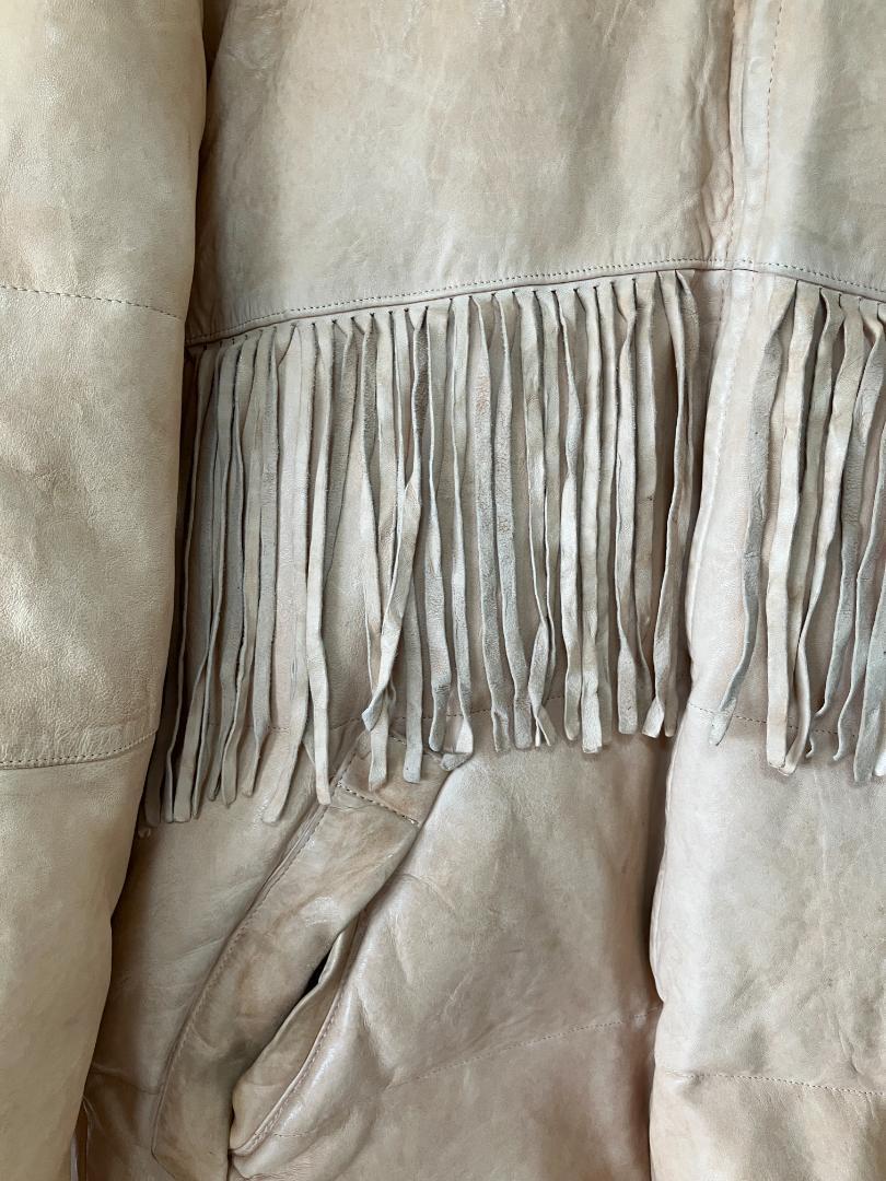 ジャケット・アウター BOWWOW \"FRINGE LEATHER DOWN JK\"