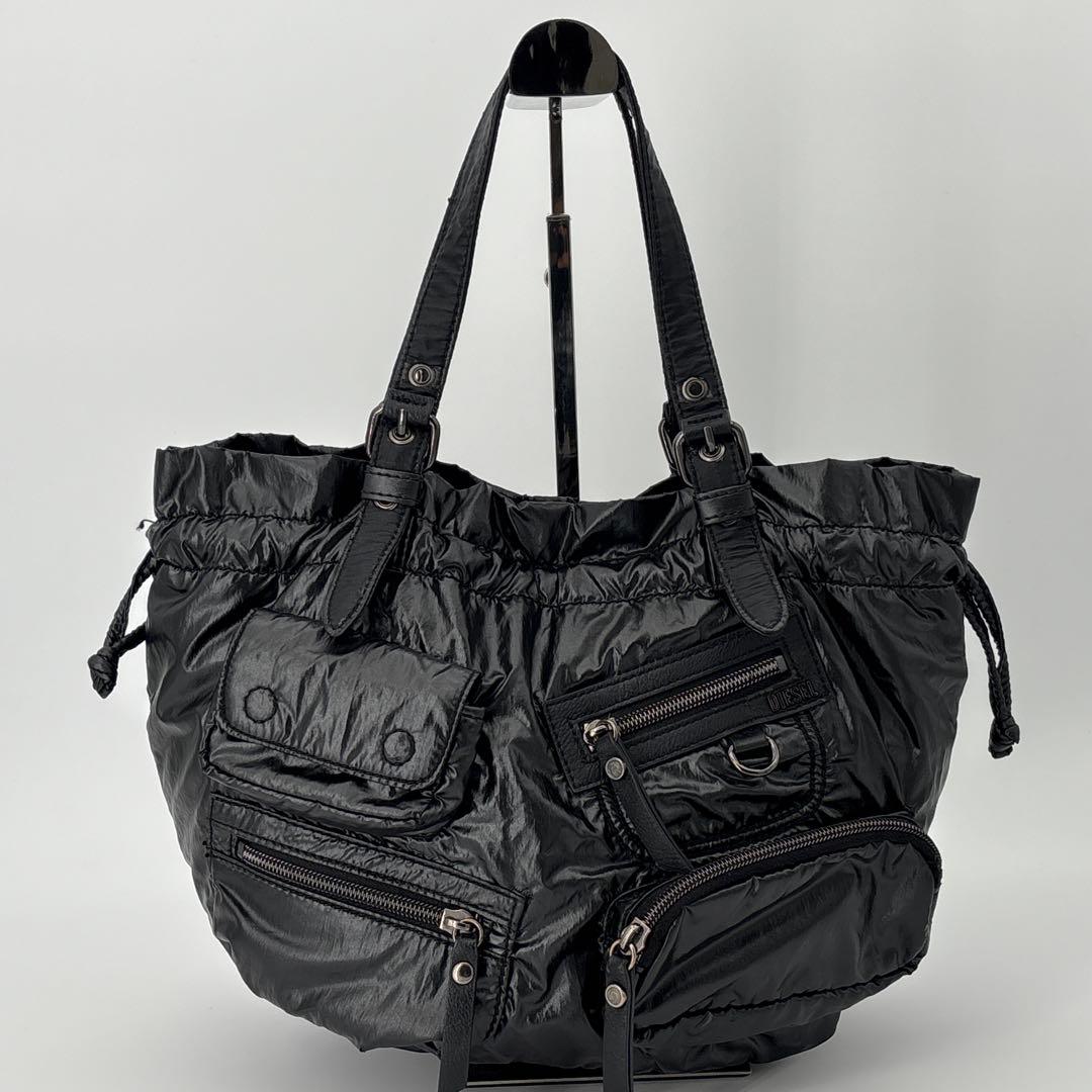 00s archive diesel nylon hand bag black 00s archive diesel nylon hand bag black