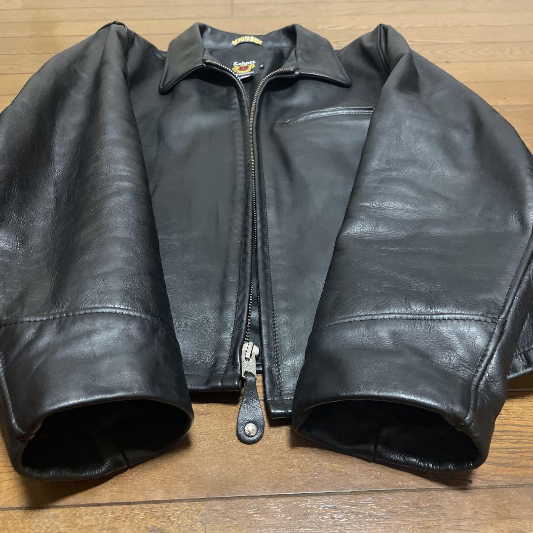 新品超特価 美品‼️schott襟付シングルライダース103US 44インチ Ct5fA-m38589536554 品質保証