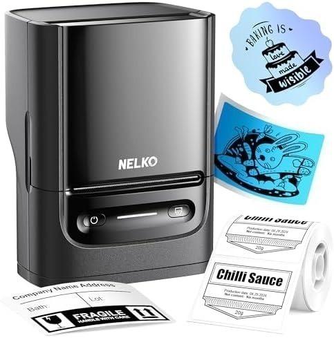 ラベルライター モノクロ感熱 値札 プリンター ラベルメーカー小型QRコード