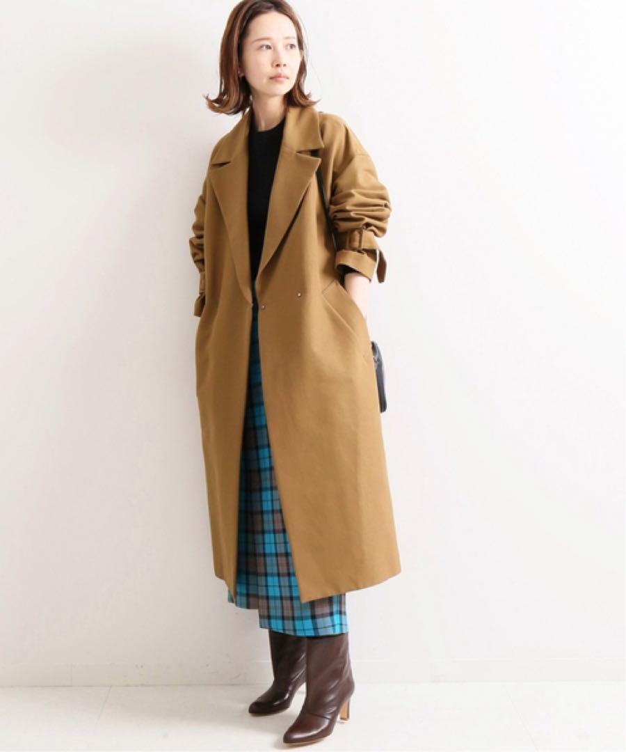 IENA コットンWクロスオーバーチェスターコート