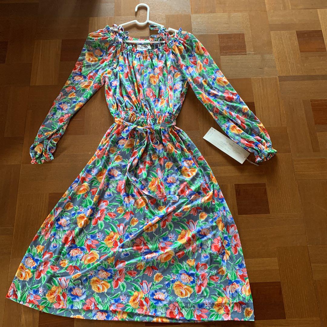 新品 ロングワンピース¥18000 afTpy-m38602222375 花柄 在庫最新品