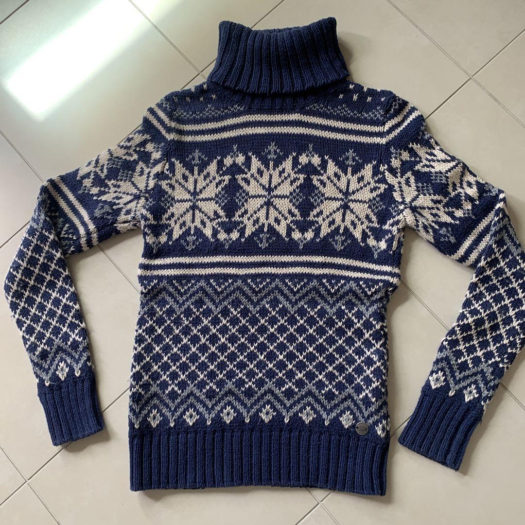 MARELLA SPORT⭐️ ニットセーター 長袖 星柄 ネイビー