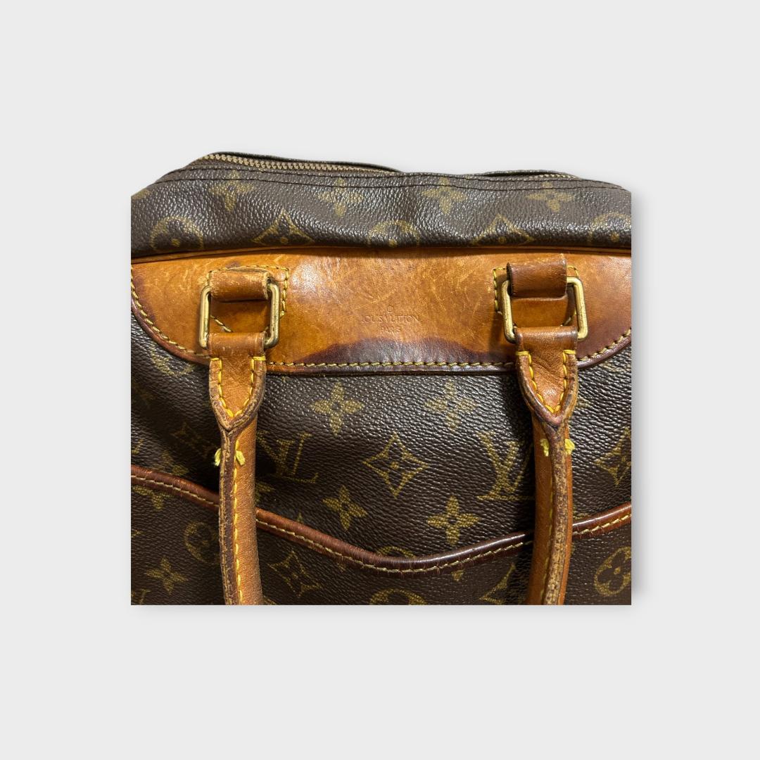 LOUIS VUITTON モノグラム ドーヴィル レザー ハンドバッグ