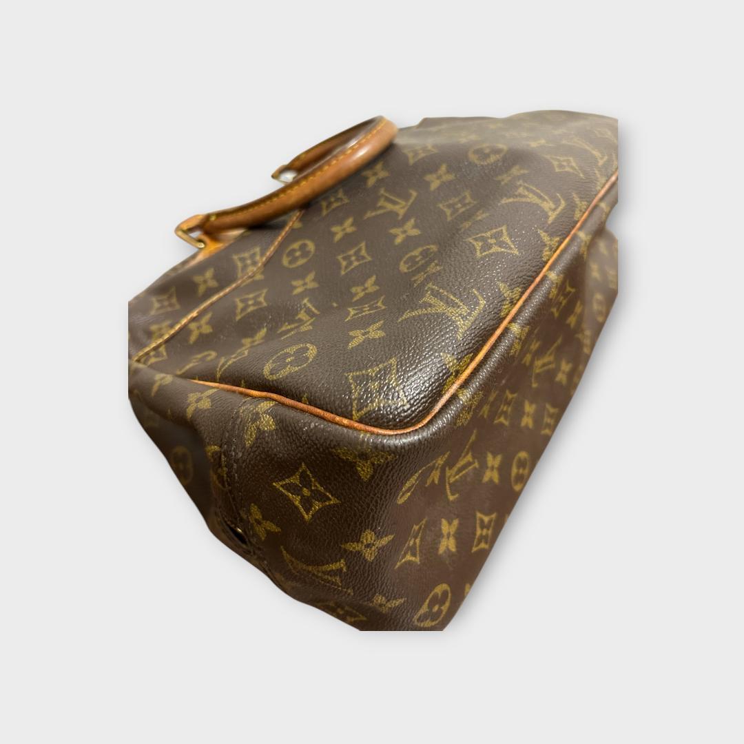 LOUIS VUITTON モノグラム ドーヴィル レザー ハンドバッグ