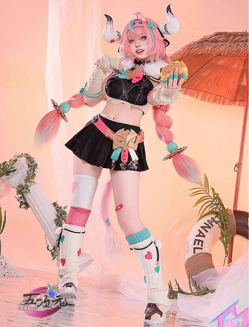 原神 ヴァレサ コスプレフルセット 衣装+セット済ウィッグ+靴 即納】【新品フルセット】原神 コスプレ ヴァレサ 衣装＋靴＋
