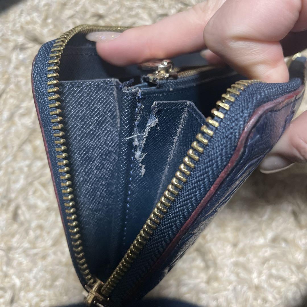 LOUIS VUITTON ネイビー長財布