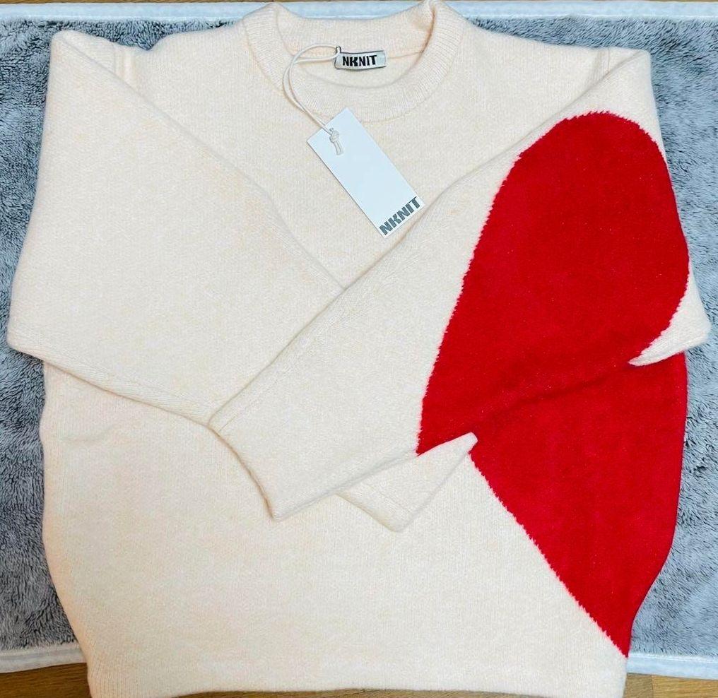 nknit ハートパターンニット our's モーガン蔵人 新木優子 着用