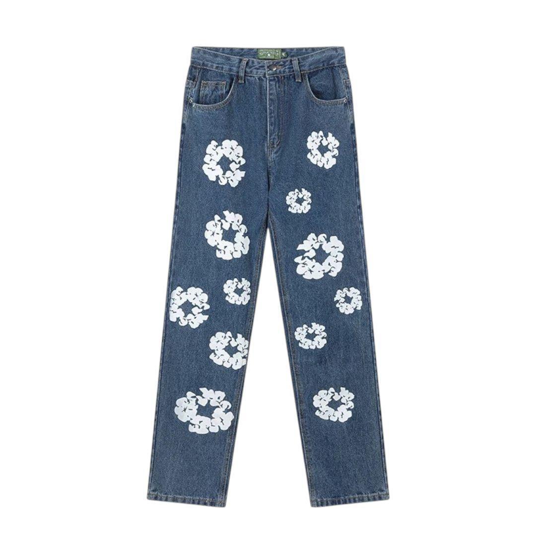 Denim tears × Levi's cotton wreath jean